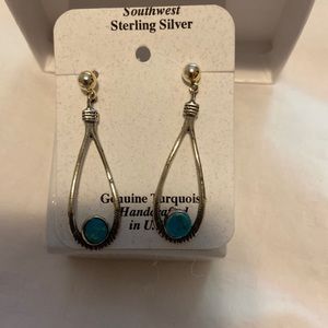 Silver and turquoise earrings